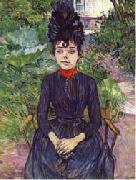 Henri de toulouse-lautrec Justine Dieuhl oil on canvas